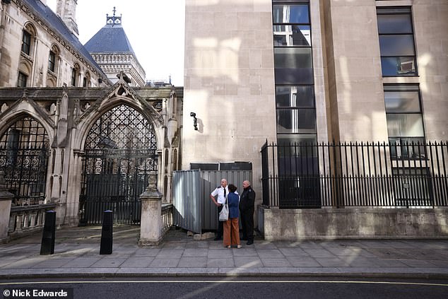 Passers-by along the Strand in central London seemed to be curious about the new addition