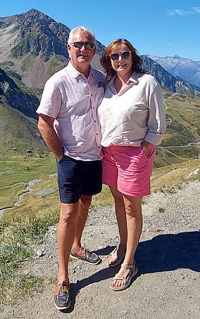 Selling up: Kevin and Kirsty Munson have their five-bedroom house in  in the Haute-Pyrenees for less than six years