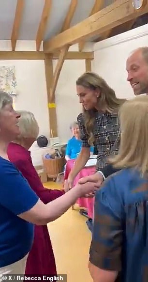 Kate made an appearance with William