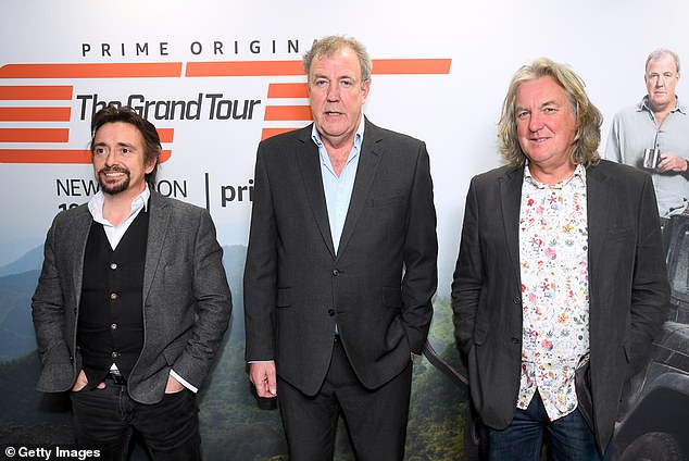 It follows news that Jeremy Clarkson (M) and his former co-hosts Richard Hammond (L) and James May (R) have reportedly wound down their joint company worth £24million