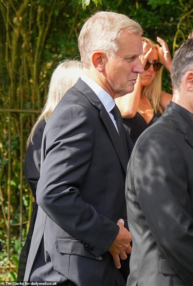 TV's Jeremy Kyle was also in attendance and looked smart in a black suit