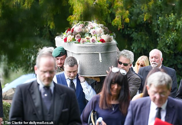 In his sermon James' brother Keith told mourners how his sibling had asked him to lead the funeral and burial service for him