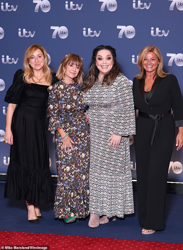 Emmerdale actresses Charlotte Bellamy, Zoe Henry, Lisa Riley and Natalie J Robb were also snapped