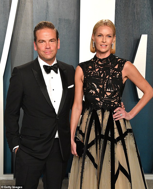In a deal worth $3.3 billion (£2.4bn), Lachlan, 54 (pictured with his wife Sarah), will assume control of publications including The Sun, The Times, The Sunday Times and Talk TV in the UK, as well as Fox News, The New York Post and The Wall Street Journal in the US