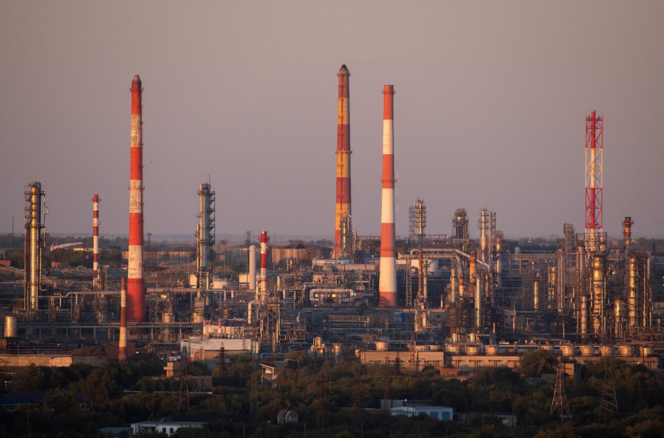 Orsknefteorgsintez oil refinery in Orsk, Russia.
