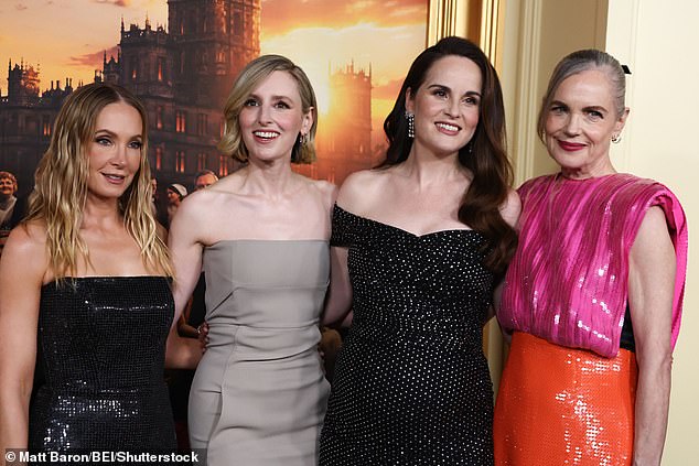 Joanne Froggatt, Laura Carmichael, Michelle Dockery and Elizabeth McGovern at the premiere