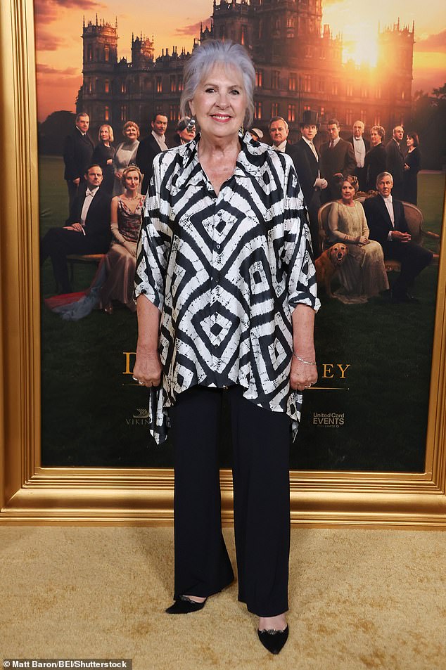 Penelope Wilton looked worlds away from her Downton character Isobel Crawley