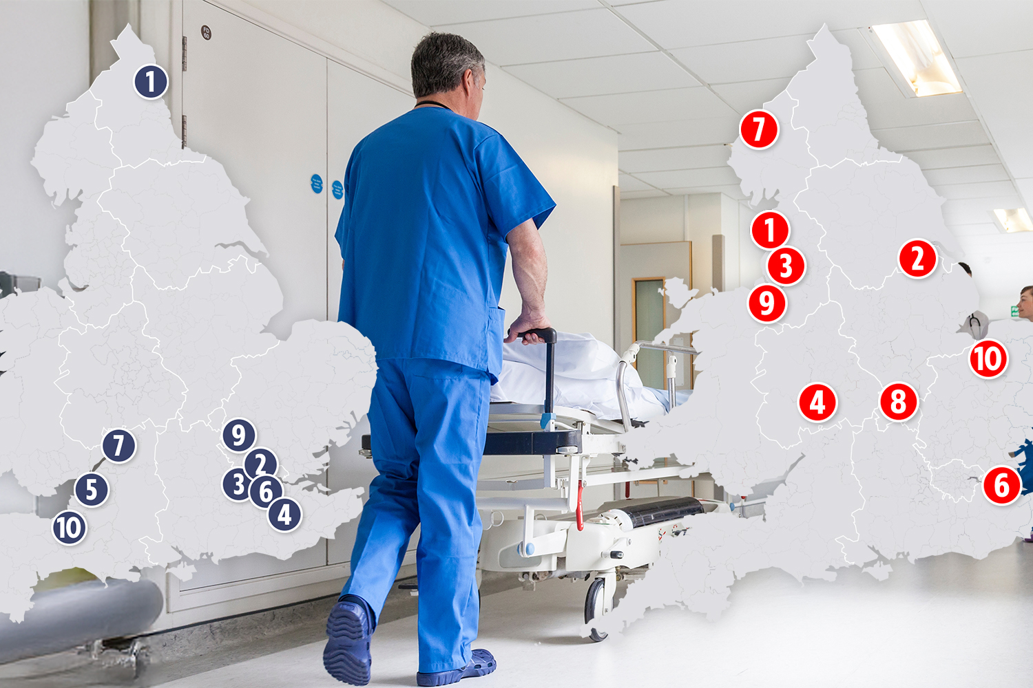 Every hospital in England RANKED best to worst in ‘new era for NHS’ - how does your trust fare?