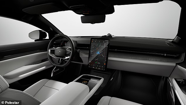 Polestar has used a huge range of sustainable materials including flax seeds, recycled PET, and fishing nets