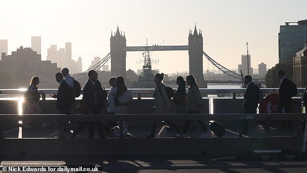 Commuters on London Bridge this morning have faced the unenviable task of making it into the heart of the city with little-to-no underground network