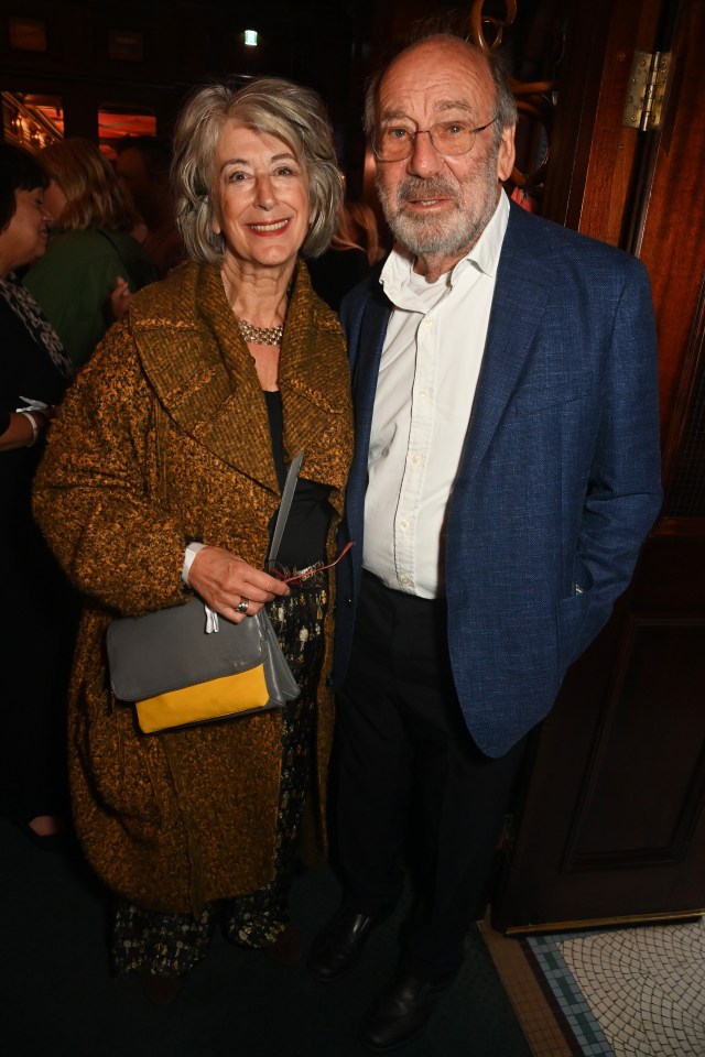 Dame Maureen Lipman and David Turner at a book launch.