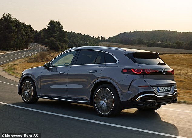 The GLC does 443 miles on a single charge thanks to a 94kWh (usable) battery and can deliver charging speeds of 330kW - this should give you 186 miles of charge in 10 minutes