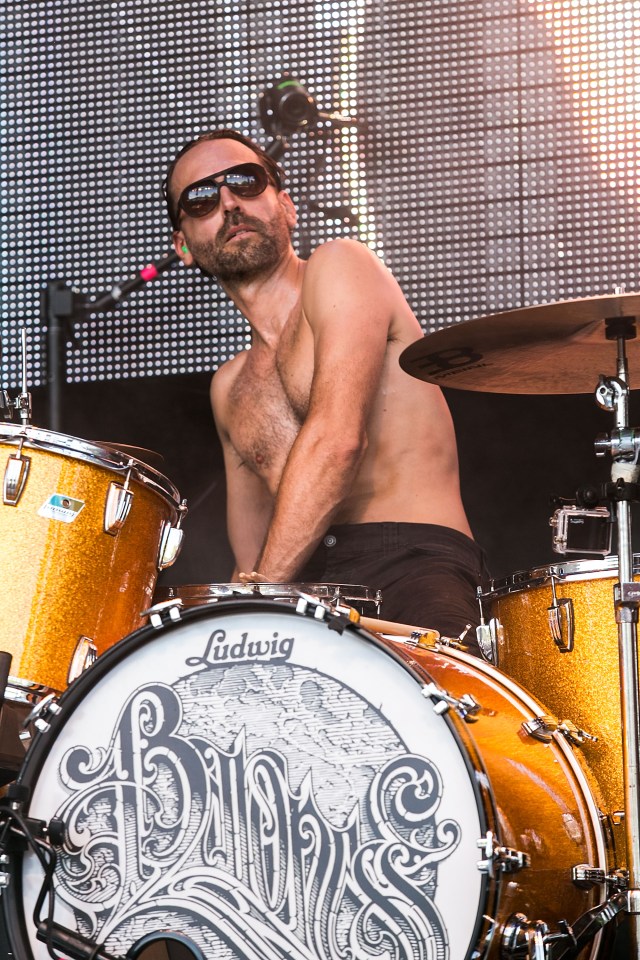 Allen Blickle of Baroness performing live at Bumbershoot.