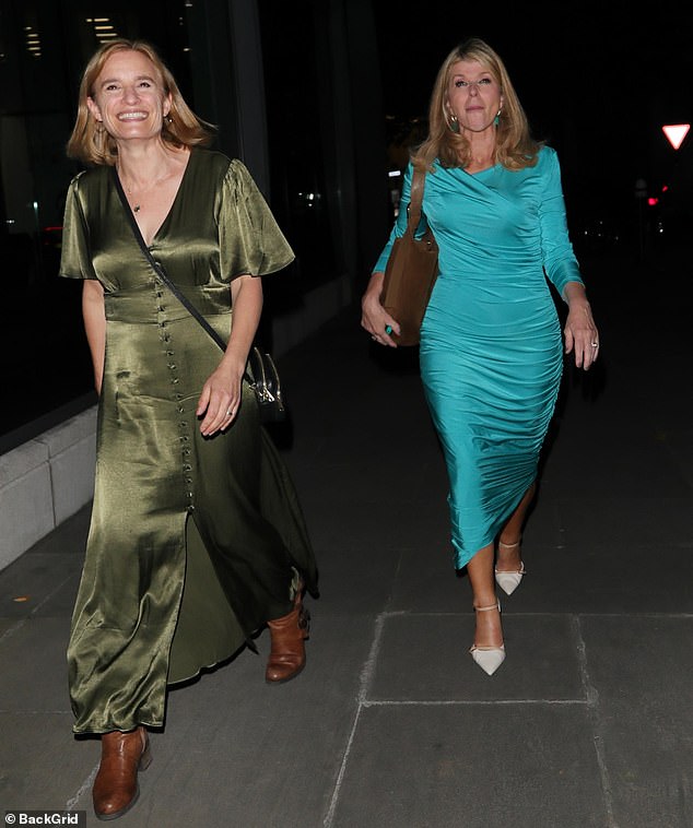 Kate Garraway was also seen leaving the party