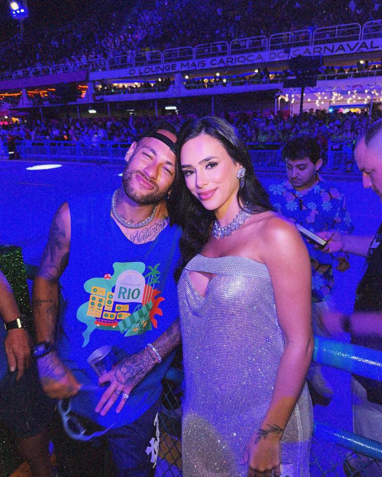 Neymar and Bruna Biancardi at a carnival.