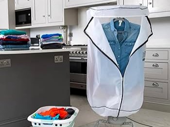JML DriBUDDI heated indoor airer drying clothes.