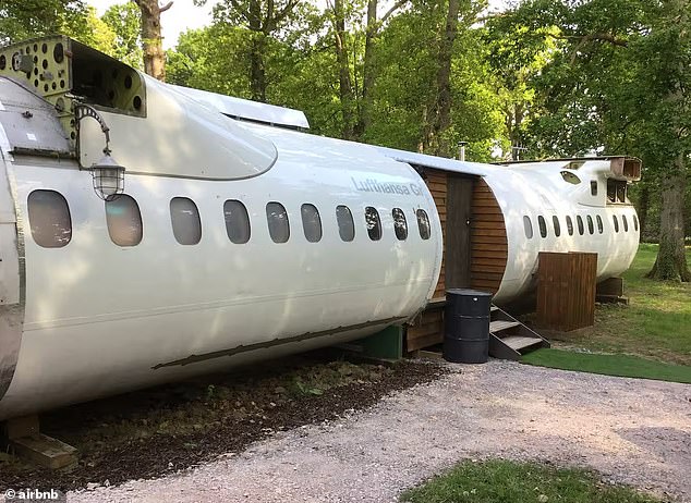 Parts of the aircraft have been opened to allow guests to see the interior of the refurbished plane