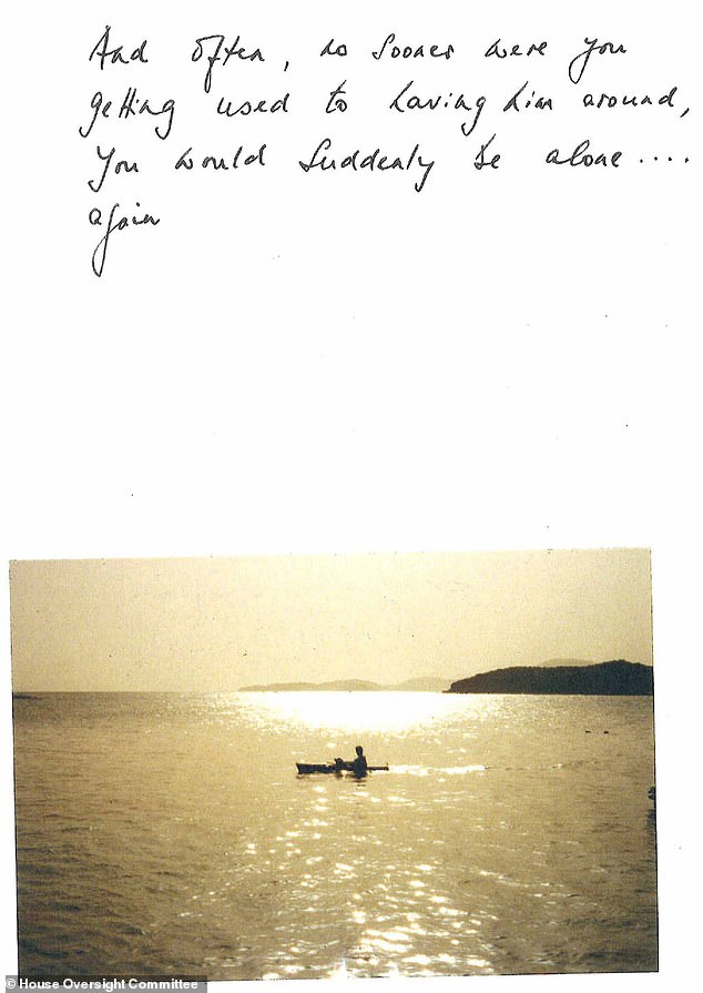 The story continues on page three of the letter