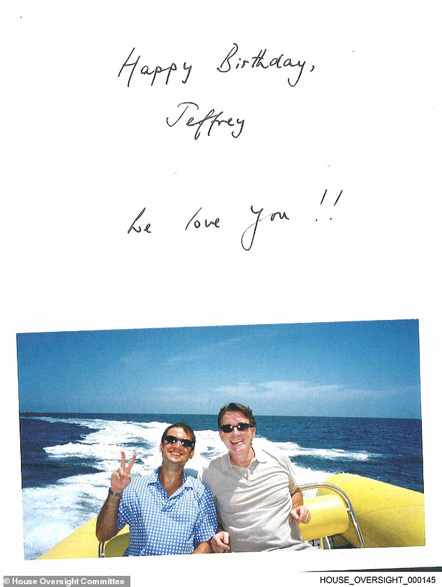 Page ten: the final page of the letter, a happy snap of Mandelson with a friend, believed to be his long-term partner (and now husband) Reinaldo Avila da Silva