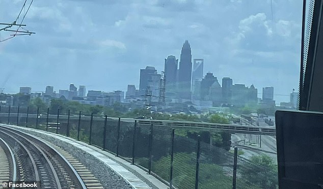 Iryna's family said she had been 'hoping for a new beginning' when she came to Charlotte. She posted a photo (shown above) of the city's skyline on Facebook nine days before she died