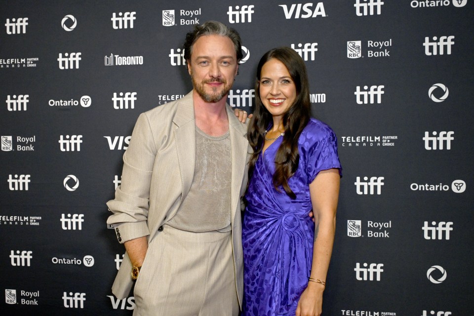 James McAvoy and Lisa Liberati at a film premiere.