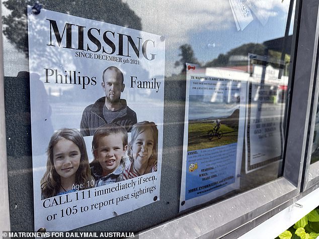 'Missing' posters were seen in some shop windows in the region (pictured)