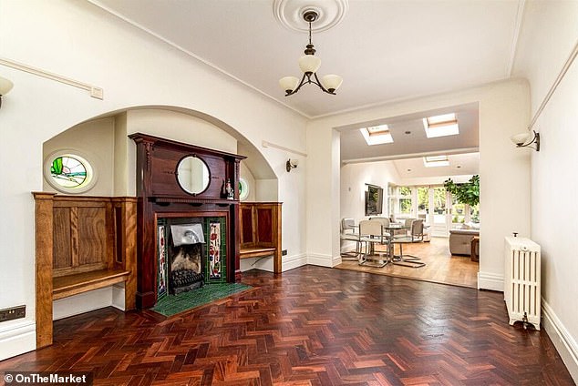 She has put up the Edwardian property, worth around £1,150,000, up on the market - a home she previously shared with TV executive David Peet, 72