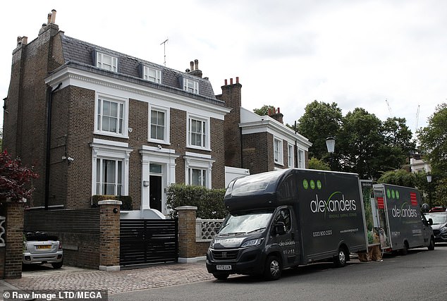 Simon Cowell officially bid farewell to London after leaving the capital 'because he no longer feels safe', selling his £45million home in Holland Park (pictured)