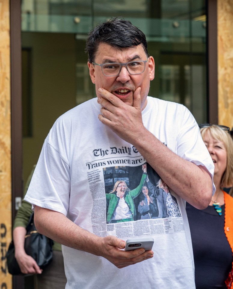 Graham Lineham, Irish comedy writer, outside Westminster Magistrates Court.