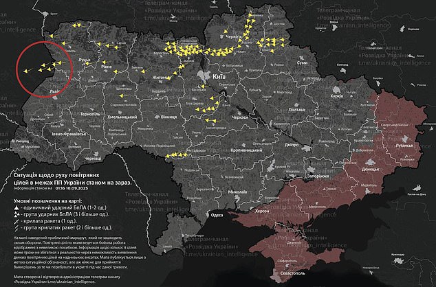 NATO leaders scrambled to immediately address the the first military incident between the countries since the 2022 Ukraine invasion after Poland said it shot down military drones that 'repeatedly violated' its airspace
