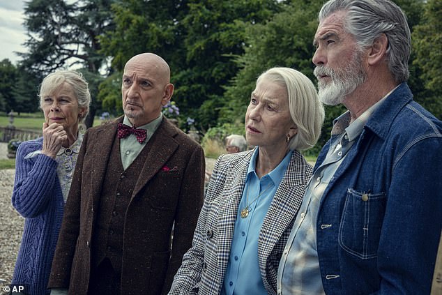 The cast of The Thursday Murder Club (pictured) features a cast of triple-A list actors, any one of them big enough to carry a movie on their own