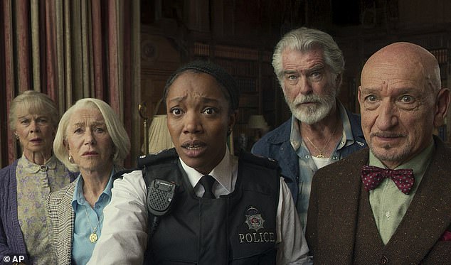The novel, which has sold some 10 million copies since its release in 2020, follows four senior sleuths Elizabeth (Dame Helen Mirren), Ron (Pierce Brosnan), Joyce (Celia Imrie), and Ibrahim (Sir Ben Kingsley)