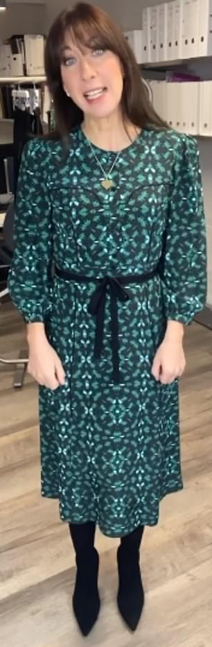 Samantha debuts the print as part of the spring 2022 collection