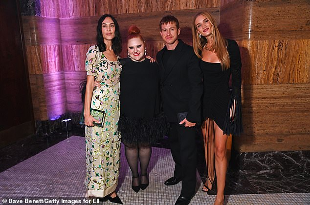 She posed with Alexa Chung, winner of the Timeless Muse award, Beth Ditto and Burberry Chief Creative Officer Daniel Lee
