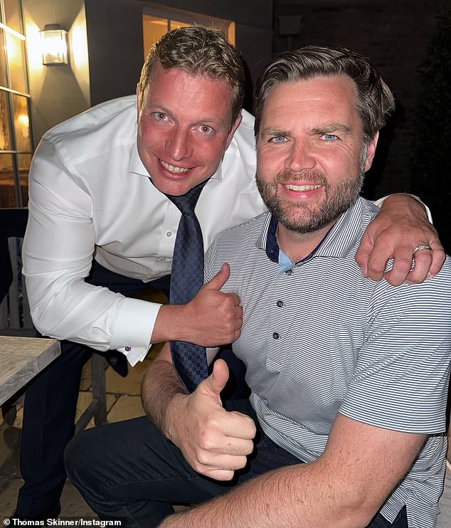 Thomas's signing has been criticised by liberal fans of the BBC show after he revealed his unlikely friendship with American Vice-President JD Vance