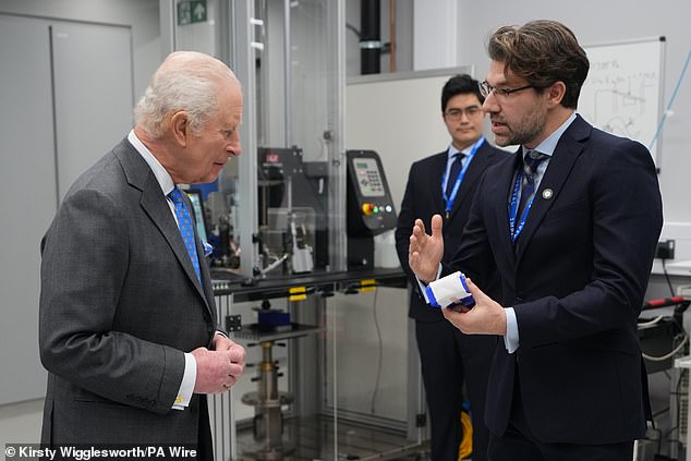 February 2025: King Charles III visits Imperial College London's Centre for Blast Injury Studies