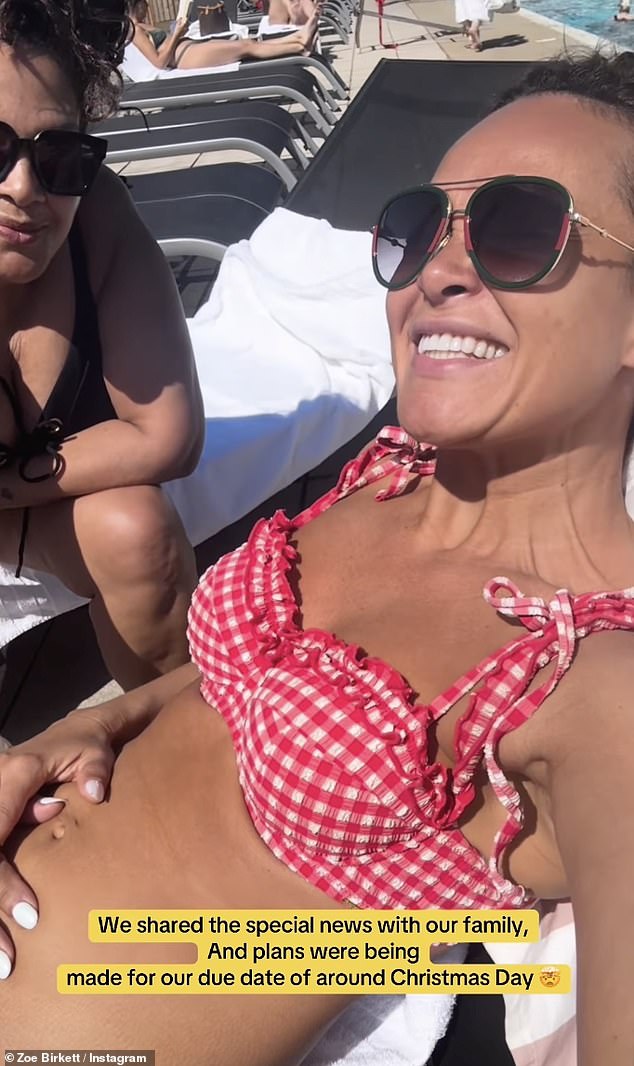 Zoe shared an emotional montage of finding out when she was pregnant, to excitable snippets of her onstage performing and getting into hair and make-up backstage, while showing off her bump