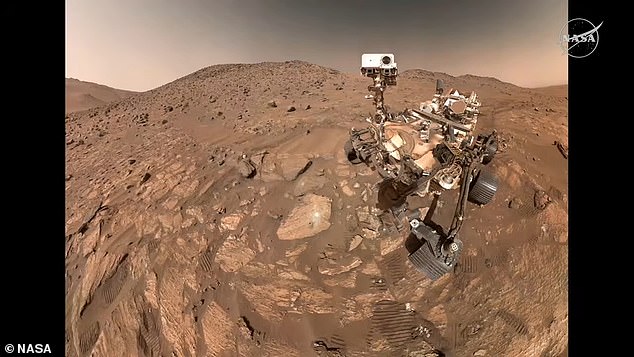 Perseverance took a selfie in the Jezero Crater on Mars when it made the biological samples