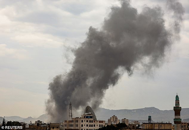 Sanaa residents said the attack was on a hideout between two mountains that is used as a command and control headquarters