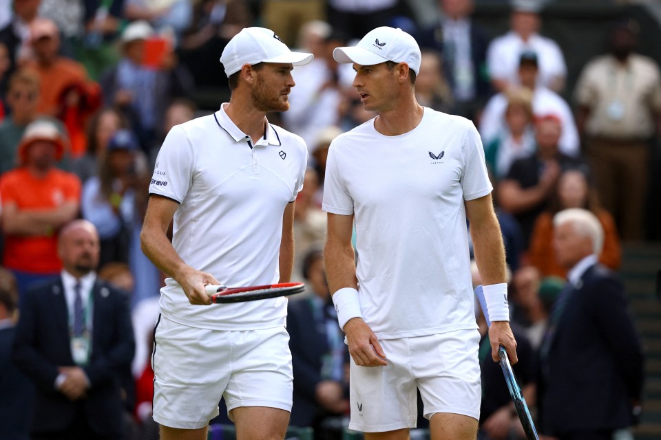Andy and Jamie Murray at Wimbledon.