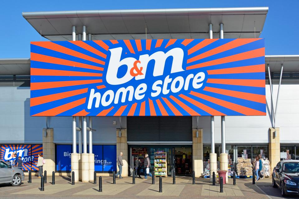 Exterior view of a b&m home store.