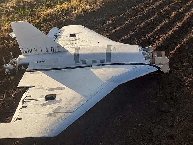 Polish television channel TV Republika shared this image of one of the downed drones