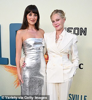 Griffith welcomed 35-year-old daughter Dakota (L, pictured August 1) during her two marriages to first ex-husband Don Johnson