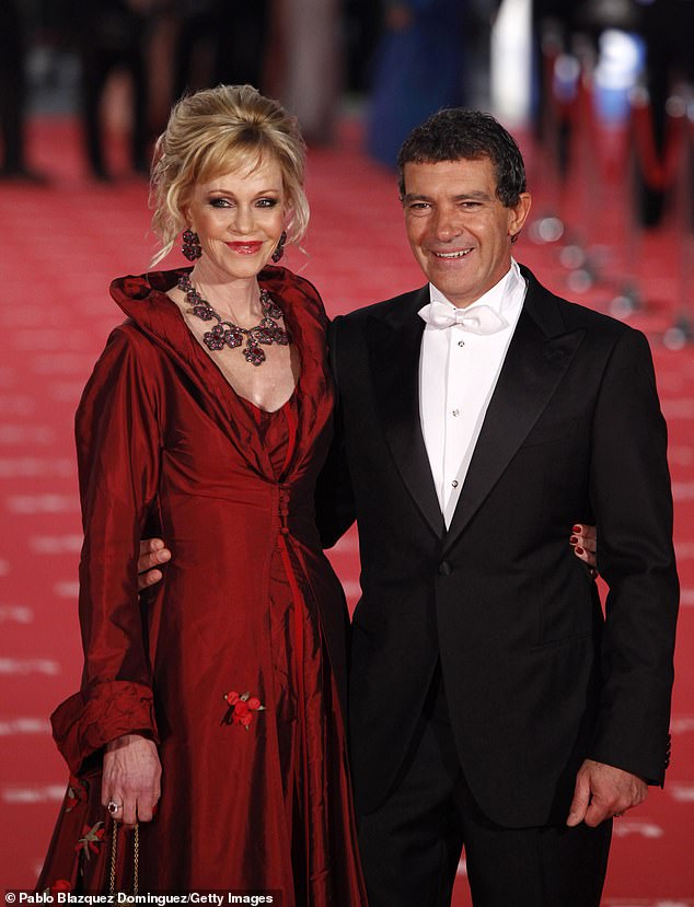 Manhattan-born Melanie and the Oscar-nominated actor - who met in 1995 on the set of Two Much - have remained amicable since ending their 18-year marriage in 2014 (pictured in 2012)