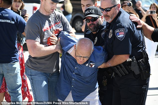 Zinn (pictured) is not the man who shot Kirk, according to authorities