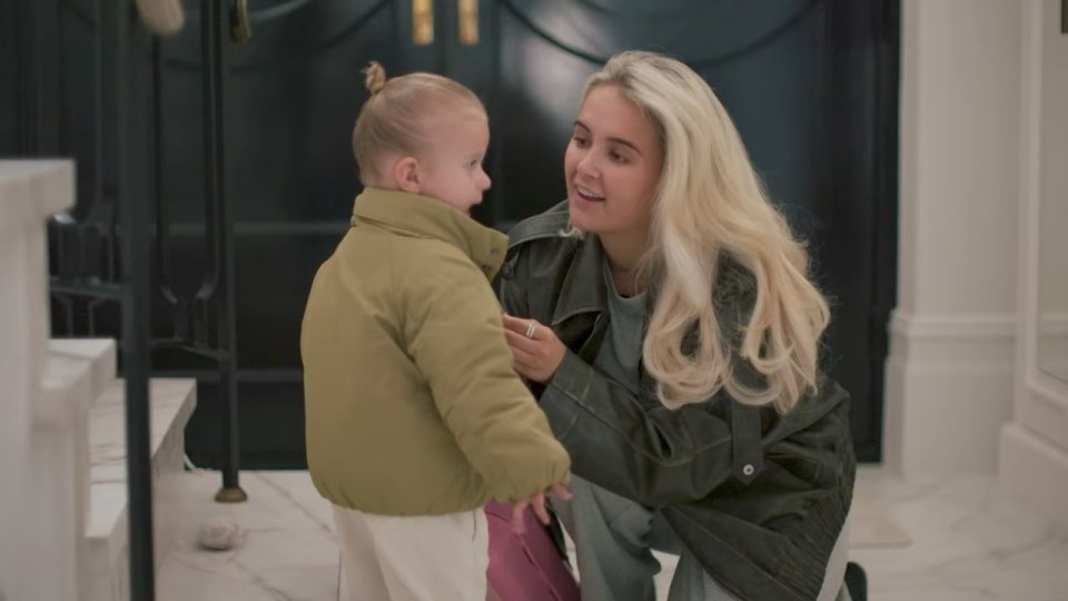 Molly-Mae with her daughter.