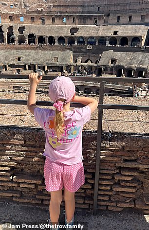 Nyla at the Colosseum in Rome