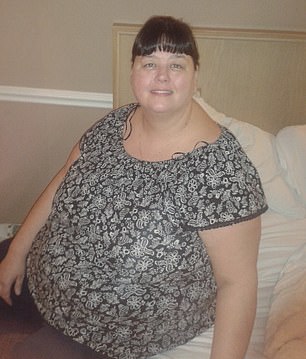 The full-time carer used to wear a size 32