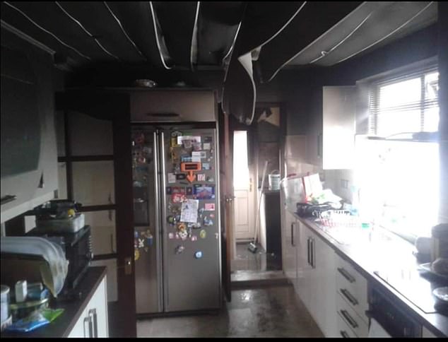 Her house was gutted by a fire in 2015