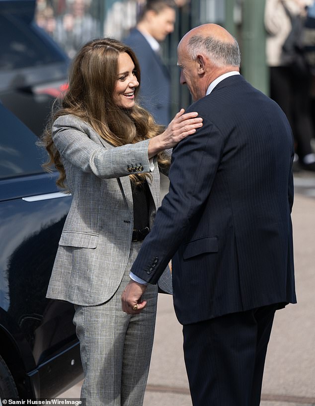 The mill has an integral part of the British textile industry for over 300 years. Kate pictured at the event